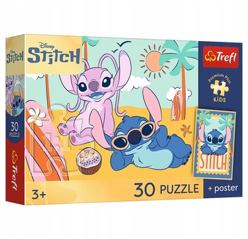 PUZZLE 30 UŚMIECH STITCHA 18341