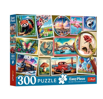 PUZZLE 300 EASY PIECE ZNACZKI POCZTOWE 23100