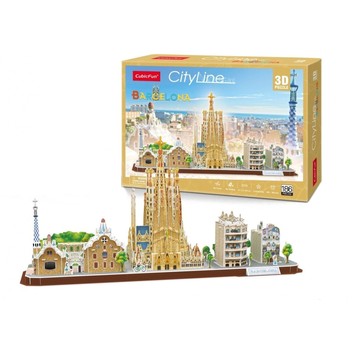 PUZZLE 3D CITY LINE BARCELONA 2569