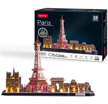 PUZZLE 3D CITY LINE PARYŻ L525H 5256