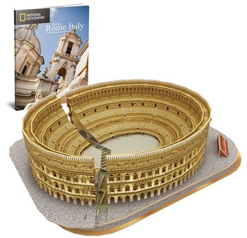 PUZZLE 3D CUBIC FUN THE COLOSSEUM NAT.GEOGR.9766