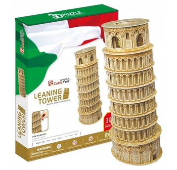 PUZZLE 3D KRZYW WIEŻA W PIZIE ZESTAW XL 30 EL 0533