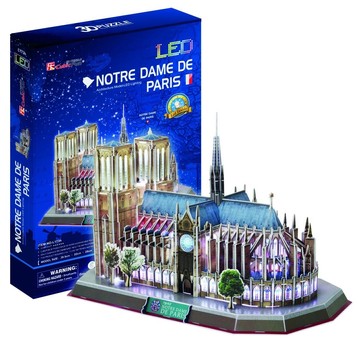 PUZZLE 3D LED KATEDRA NOTRE DAME 149EL L173H 5096