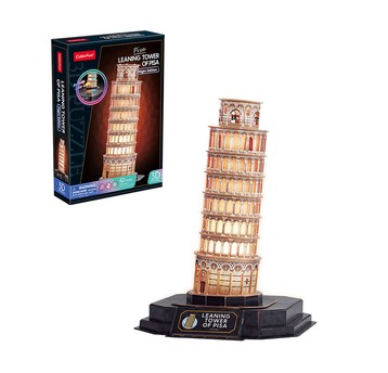 PUZZLE 3D LED KRZYWA WIEŻA W PIZIE WERSJA NOCNA 53