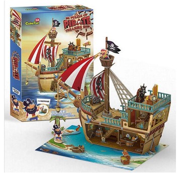 PUZZLE 3D STATEK PIRACKI ZE SKARBEM 8325