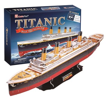 PUZZLE 3D STATEK TITANIC ZESTAW XL 113EL 0110
