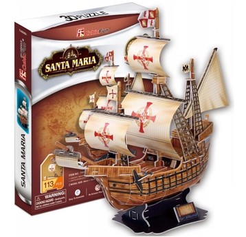 PUZZLE 3D ŻAGLOWIEC SANTA MARIA 113EL.0080