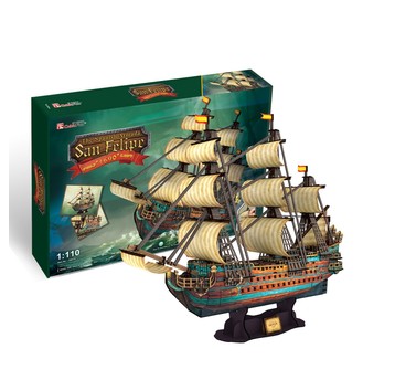 PUZZLE 3D ŻAGLOWIEC THE SPANISH ARMADA-SAN FELIPE