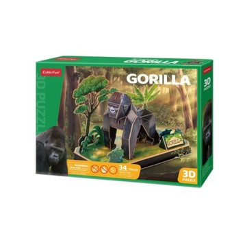 PUZZLE 3D ZWIERZĘTA GORYL 8592