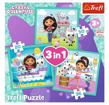 PUZZLE 3W1 AKTYWNOŚCI GABBI 34871