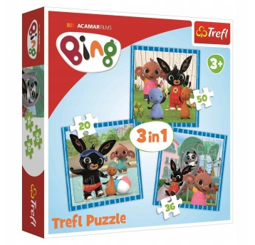 PUZZLE 3W1 BING ZABAWY Z PRZYJACIÓŁMI 34851