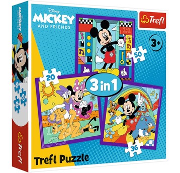 PUZZLE 3W1 MIKI I JEGO WESOŁA EKIPA 34894