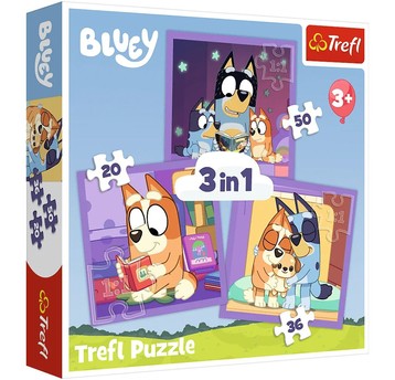 PUZZLE 3W1 POZNAJ BLUEY 34895