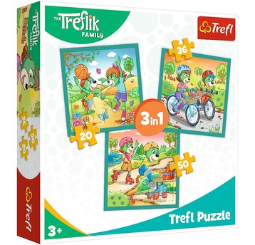 PUZZLE 3W1 POZNAJ TREFLIKI 34872