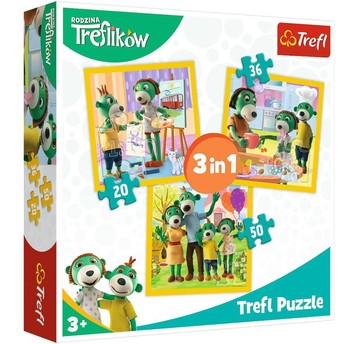 PUZZLE 3W1 TREFLIKI RAZEM JEST WESOŁO 34850