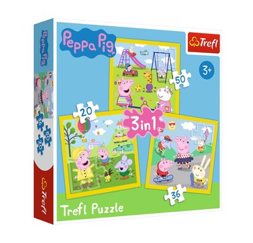 PUZZLE 3W1 WESOŁY DZIEŃ PEPPY 34849