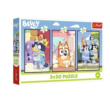 PUZZLE 3X50 RODZINA BLUEY 34890