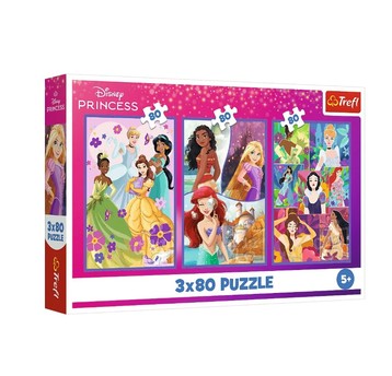 PUZZLE 3X80 KSIĘŻNICZKI PRZYJACIÓŁKI 34884