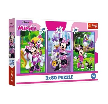 PUZZLE 3X80 MINNIE I PRZYJACIELE 34889