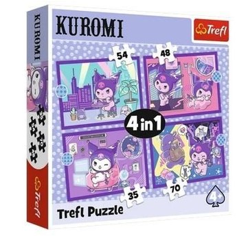 PUZZLE 4W1 DZIEŃ KUROMI HELLO KITTY 34676