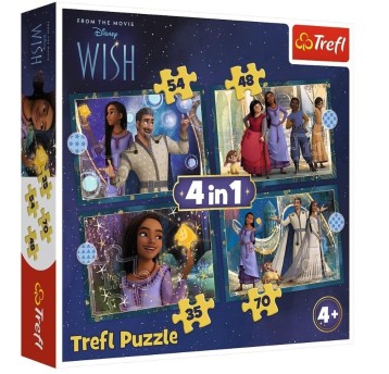 PUZZLE 4W1 MARZENIA SIĘ SPEŁNIAJĄ 34649
