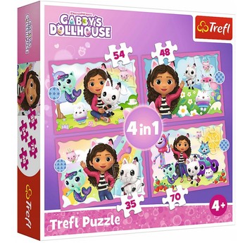 PUZZLE 4W1 PRZYGODY GABI 34620