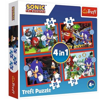 PUZZLE 4W1 PRZYGODY SONICA 34625