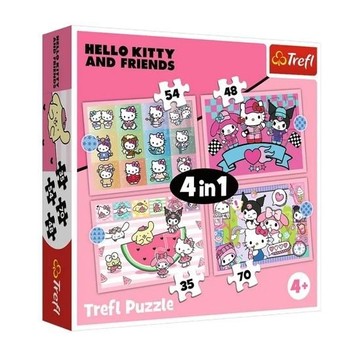 PUZZLE 4W1 SŁODKIE PRZYGODY 34702