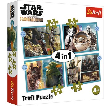 PUZZLE 4W1 STAR WARS THE MANDALORIAN 3977