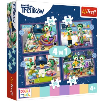 PUZZLE 4W1 TREFLIKI PRZED SNEM DOBRANOC 34399