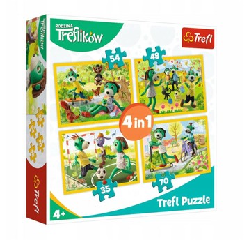 PUZZLE 4W1 WSPÓLNE ZABAWY TREFIKÓW 34337