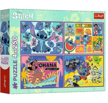 PUZZLE 4X250 NIEZWYKŁY STITCH 13311