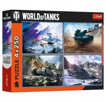PUZZLE 4X250 WIELKA BITWA CZOŁGÓW 13347