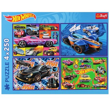 PUZZLE 4X250 WYŚCIGOWE AUTA 13312