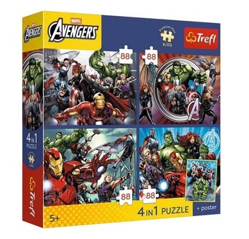PUZZLE 4X88 PREMIUM BOHATEROWIE SĄ WŚRÓD NAS 34697