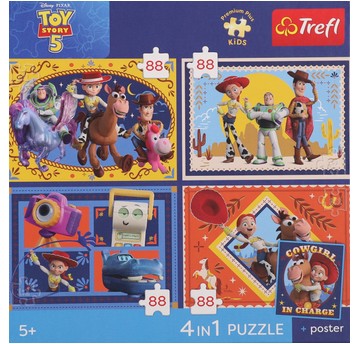 PUZZLE 4X88 PREMIUM CZAS ZABAWEK 34701