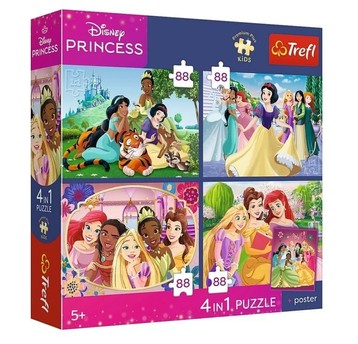 PUZZLE 4X88 ROMANTYCZNE KSIĘŻNICZKI 34700