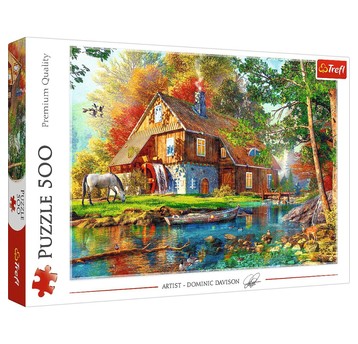 PUZZLE 500 CHATKA NAD RZEKĄ 37484
