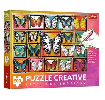 PUZZLE 500 CREATIVE KOLEKCJA MOTYLI 37561