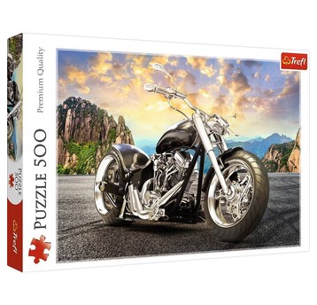 PUZZLE 500 CZARNY MOTOCYKL 37384