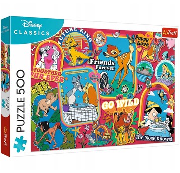 PUZZLE 500 DISNEY NA PRZESTRZENI LAT 37465