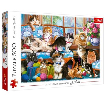 PUZZLE 500 KOCIA RODZINA 37425