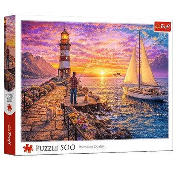PUZZLE 500 LATARNIA O ZACHODZIE SŁOŃCA 37571