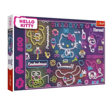 PUZZLE 500 NEON HELLO KITTY 37523