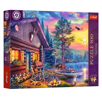 PUZZLE 500 PREMIUM PRZYSTAŃ O ZACHODZIE SŁOŃ 37617