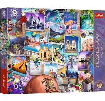 PUZZLE 500 PREMIUM WSPOMNIENIA Z PODRÓŻY 37616