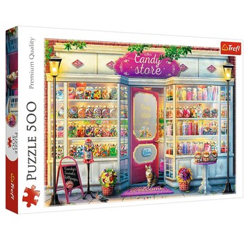PUZZLE 500 SKLEPIK ZE SŁODYCZAMI 37407