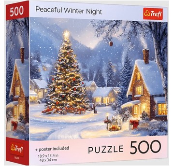 PUZZLE 500 USA COLLECTION ŚWIĘTA ZIMOWA NOC 99299