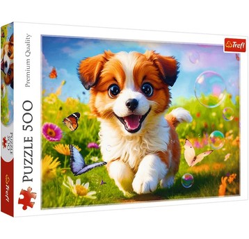 PUZZLE 500 WESOŁY PIESEK 37524