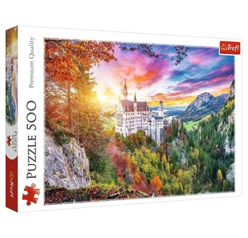 PUZZLE 500 WIDOK NA ZAMEK NEUSCHWANSTEIN 37427